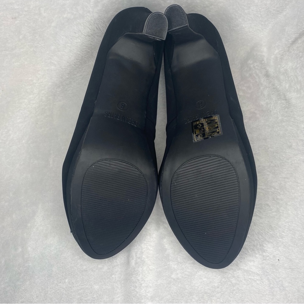 Dream Pairs Black Suede Pumps size 8 - Picture 6 of 9